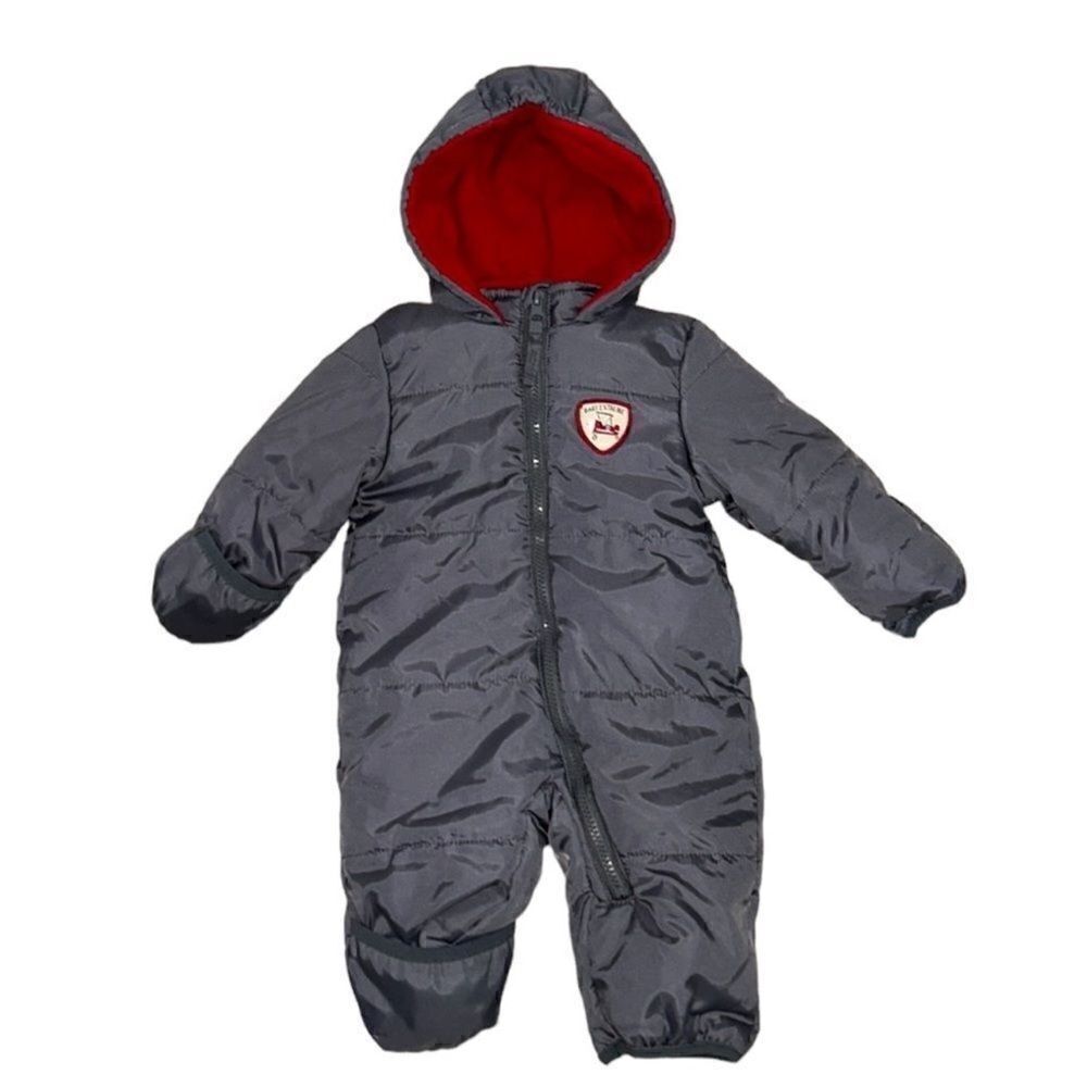 Baby Xtreme Gray/Red  Snow suit(Size 3/6M)